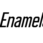 EnamelaW00-CondensedItalic