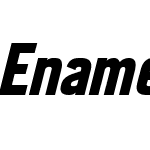 EnamelaW00-CondensedBoldIt