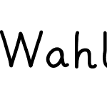 Wahlnussfont