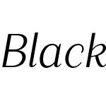 Blacker Sans Text