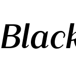 Blacker Sans Text
