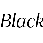 Blacker Sans Text