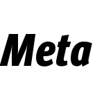 MetaW10-CondBlackItalic