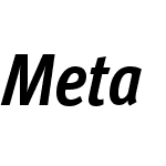 MetaW10-CondBoldItalic