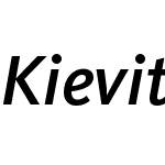 KievitW05-MediumItalic