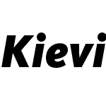 KievitW05-BlackItalic