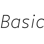 BasicGothicW04-ExtralightIt
