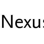 NexusSansW04-Regular