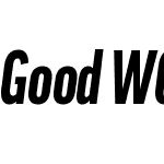 GoodW01-XCondBlackItalic