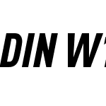 DINW10-CondBlackItalic