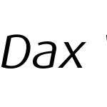 DaxW04-WideItalic