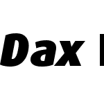 DaxW07-BlackItalic