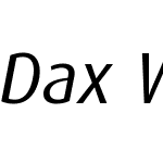 DaxW07-Italic