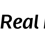 RealHeadW03-MediumItalic