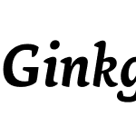 GinkgoLTW02-BoldItalic