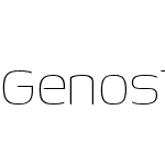 GenosThinW05-Regular