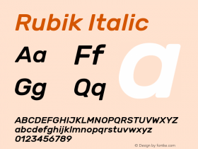 Rubik Italic Version 1.100图片样张