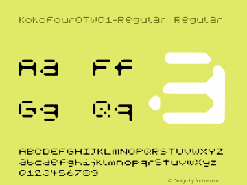 KokoFourOTW01-Regular Regular Version 7.504图片样张