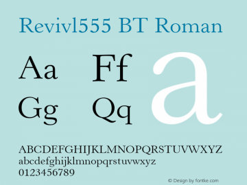 Revivl555 BT Roman mfgpctt-v4.5 Wed Jun 2 10:35:09 EDT 1999图片样张