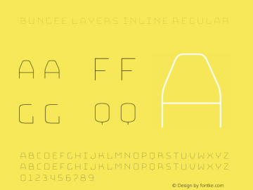 Bungee Layers Inline Regular Version 1.000;PS 1.0;hotconv 1.0.72;makeotf.lib2.5.5900图片样张