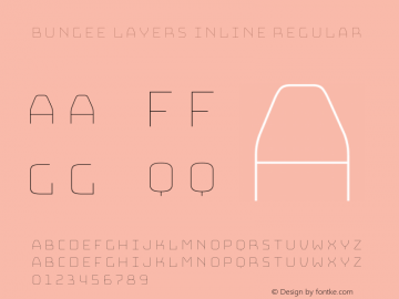 Bungee Layers Inline Regular Version 1.000;PS 1.0;hotconv 1.0.72;makeotf.lib2.5.5900图片样张