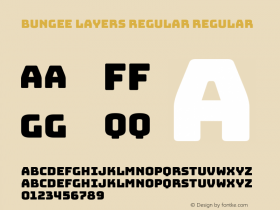 Bungee Layers Regular Regular Version 1.000;PS 1.0;hotconv 1.0.72;makeotf.lib2.5.5900 Font Sample