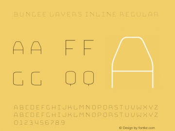 Bungee Layers Inline Regular Version 1.000;PS 1.0;hotconv 1.0.72;makeotf.lib2.5.5900图片样张