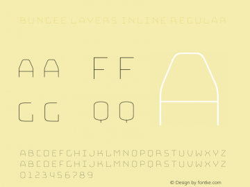 Bungee Layers Inline Regular Version 1.000;PS 1.0;hotconv 1.0.72;makeotf.lib2.5.5900 Font Sample