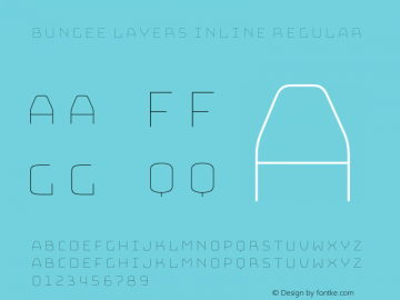 Bungee Layers Inline Regular Version 1.000;PS 1.0;hotconv 1.0.72;makeotf.lib2.5.5900图片样张