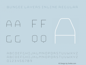 Bungee Layers Inline Regular Version 1.000;PS 1.0;hotconv 1.0.72;makeotf.lib2.5.5900图片样张