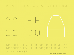 Bungee Hairline Regular Version 1.000;PS 1.0;hotconv 1.0.72;makeotf.lib2.5.5900 Font Sample