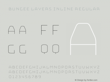Bungee Layers Inline Regular Version 1.000;PS 1.0;hotconv 1.0.72;makeotf.lib2.5.5900图片样张