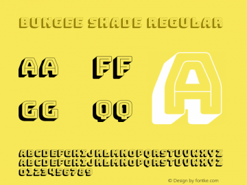 Bungee Shade Regular Version 1.000;PS 1.0;hotconv 1.0.72;makeotf.lib2.5.5900图片样张