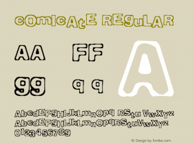 Comicate Regular .ttf图片样张