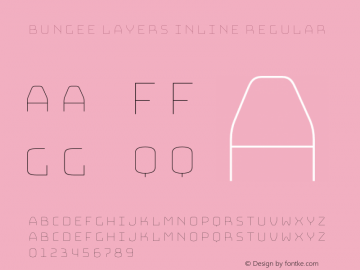 Bungee Layers Inline Regular Version 1.000;PS 1.0;hotconv 1.0.72;makeotf.lib2.5.5900图片样张