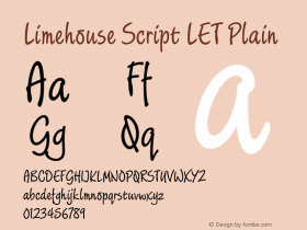 Limehouse Script LET Plain 1.0图片样张