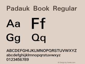 Padauk Book Regular Version 3.0图片样张