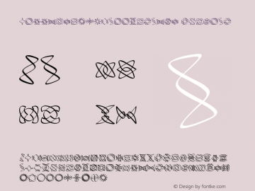 BlooptyW95-Calligraphy Regular Version 1.00 Font Sample