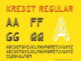 Kredit Regular OTF 4.000;PS 001.001;Core 1.0.29 Font Sample