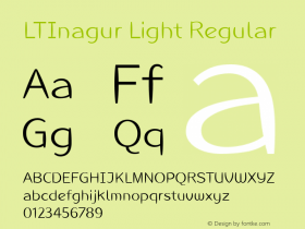 LTInagur Light Regular Version 1.0; 452; initial release图片样张