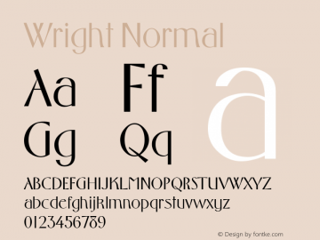 Wright Normal 1.0/1995: 2.0/2001图片样张