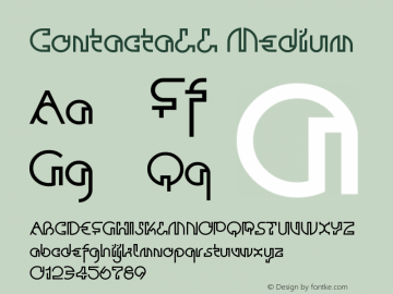 ContactaLL Medium Version 001.000 Font Sample