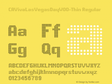 CAVivaLasVegasDayW00-Thin Regular Version 2.00图片样张