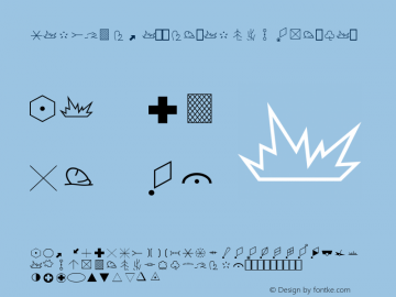 MapInfo Cartographic Regular mfgpctt-v1.84 Thu Oct 19 00:08:31 EDT 1995 Font Sample