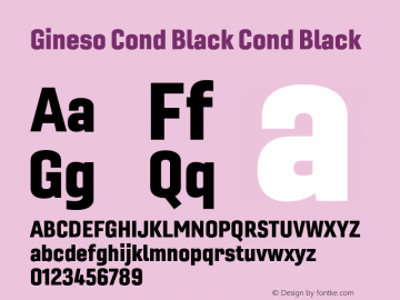 Gineso Cond Black Cond Black Version 1.000图片样张