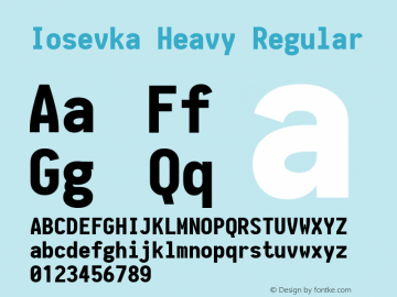 Iosevka Heavy Regular 1.9.0图片样张