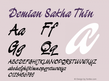 Demian Sakha Thin 1.0图片样张