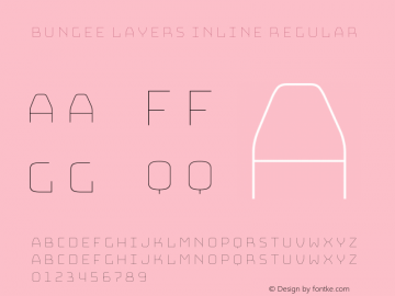 Bungee Layers Inline Regular Version 1.000;PS 1.0;hotconv 1.0.72;makeotf.lib2.5.5900图片样张