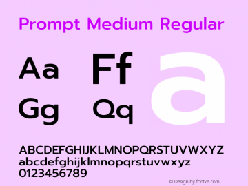 Prompt Medium Regular Version 1.000图片样张