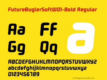 FutureBuglerSoftW01-Bold Regular Version 1.10 Font Sample